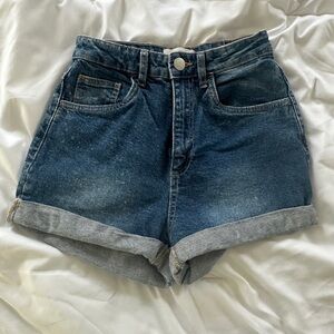 Cotton On High Waisted Denim Shorts